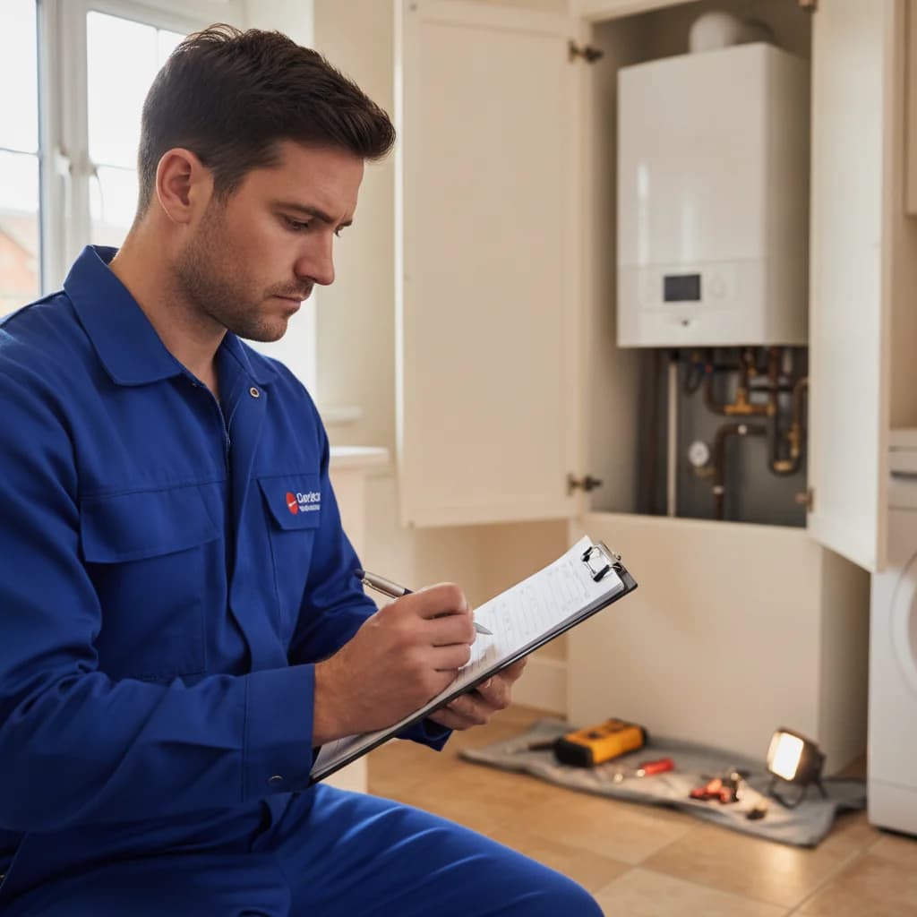 Illustrative boiler servicing and heating maintenance