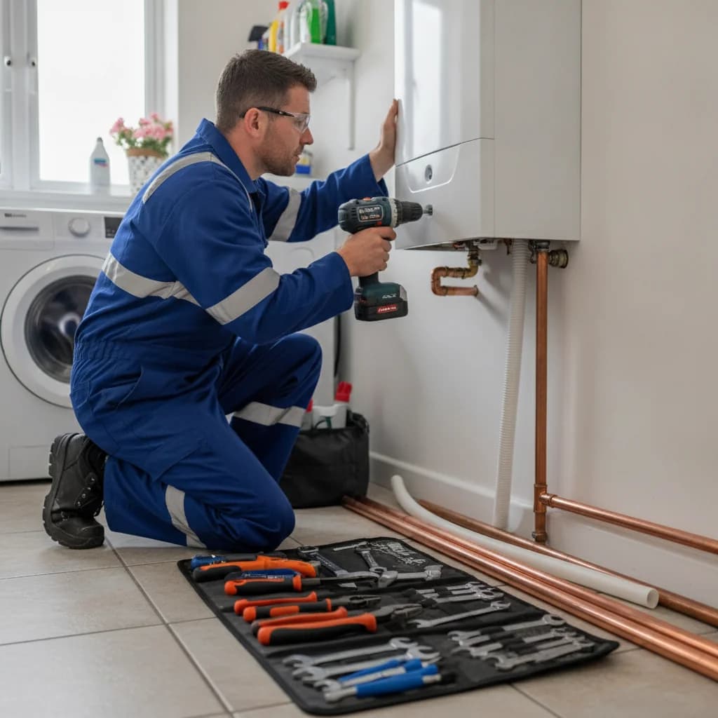 Illustrative boiler installations service installation