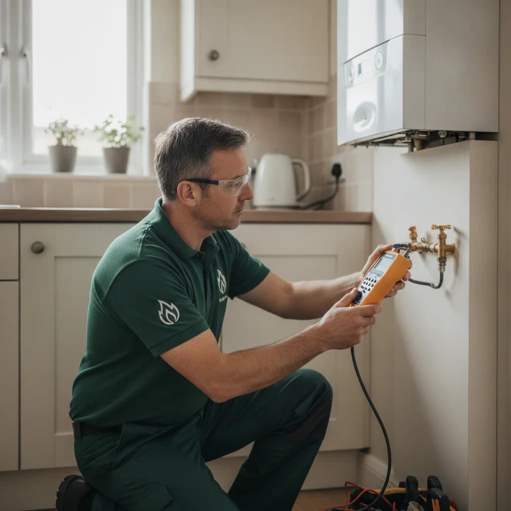 Illustrative gas & boiler installations service installation